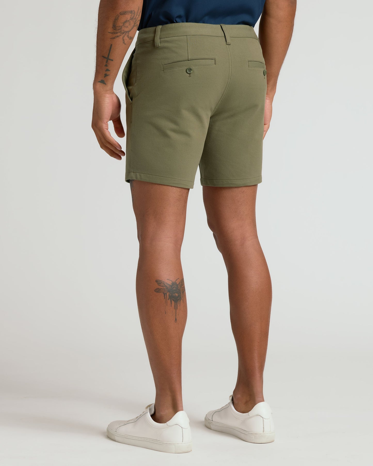 7" Military Green Chino Shorts 2.0