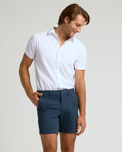 7" Navy Chino Shorts 2.0