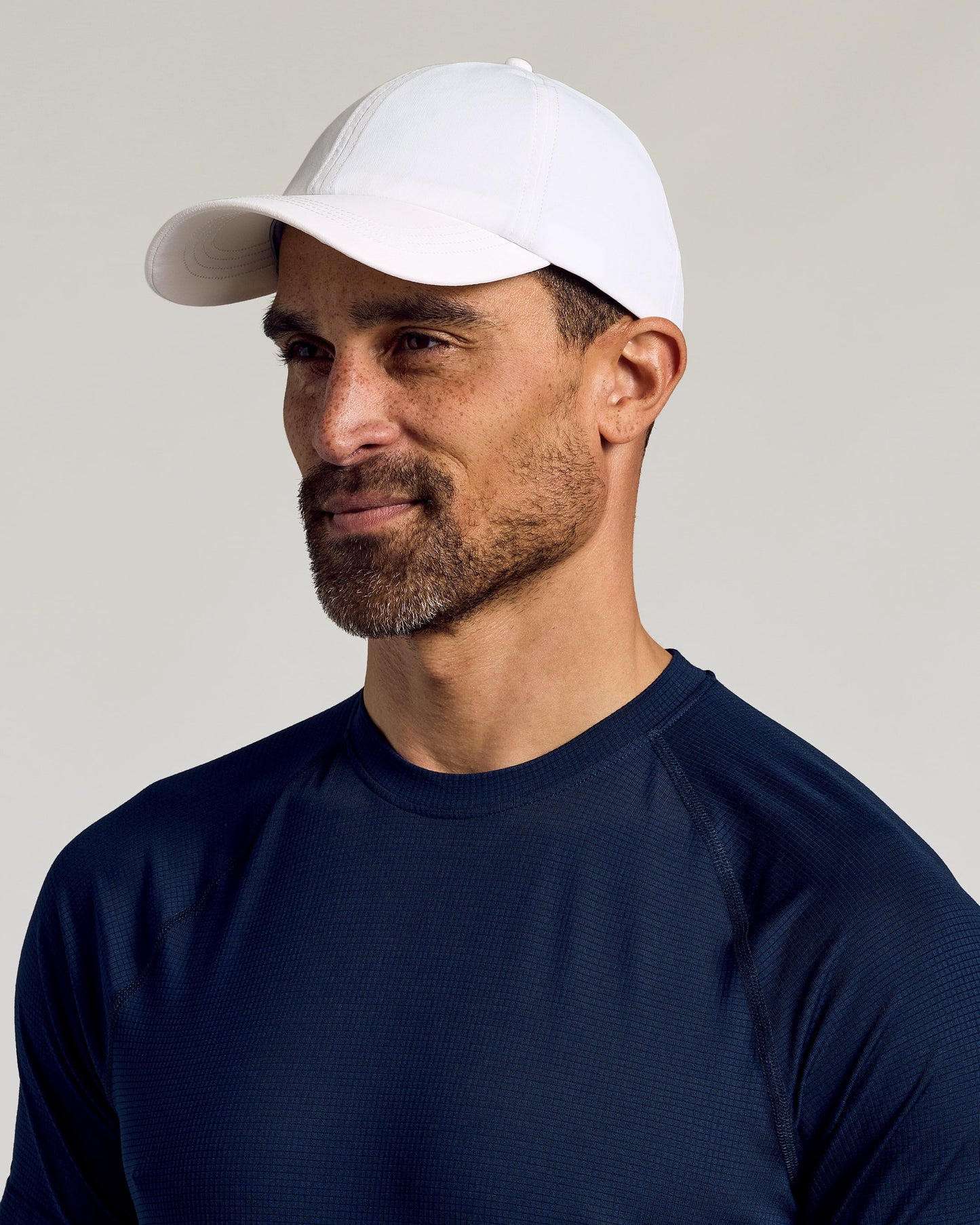 White Active Running Cap