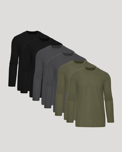 Tall Long Sleeve T-Shirt 6-Pack