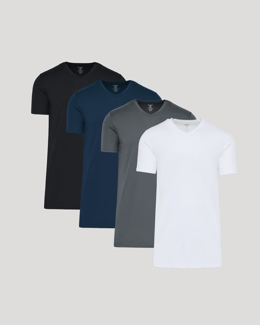 Tall Premium Pima V-Neck 4-Pack