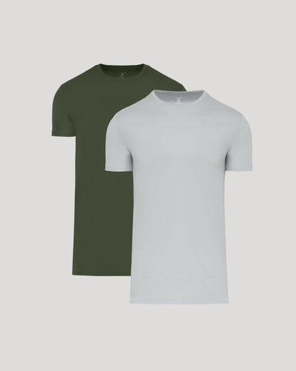 Grove & Steel Tall Premium Pima Crew Neck 2-Pack