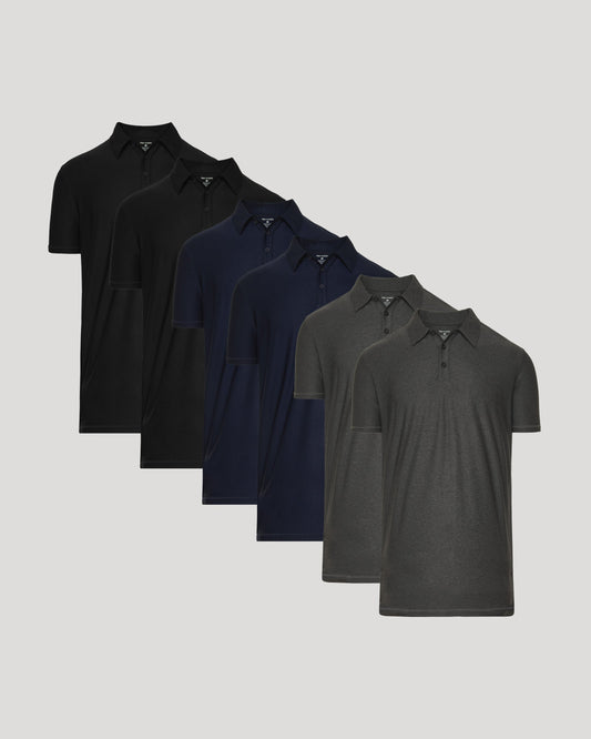 Timeless Tall Active Polo 6-Pack