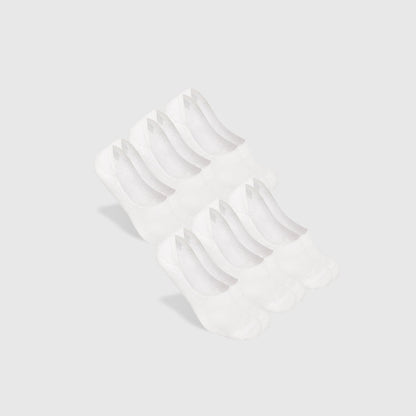 White No Show Socks 6-Pack