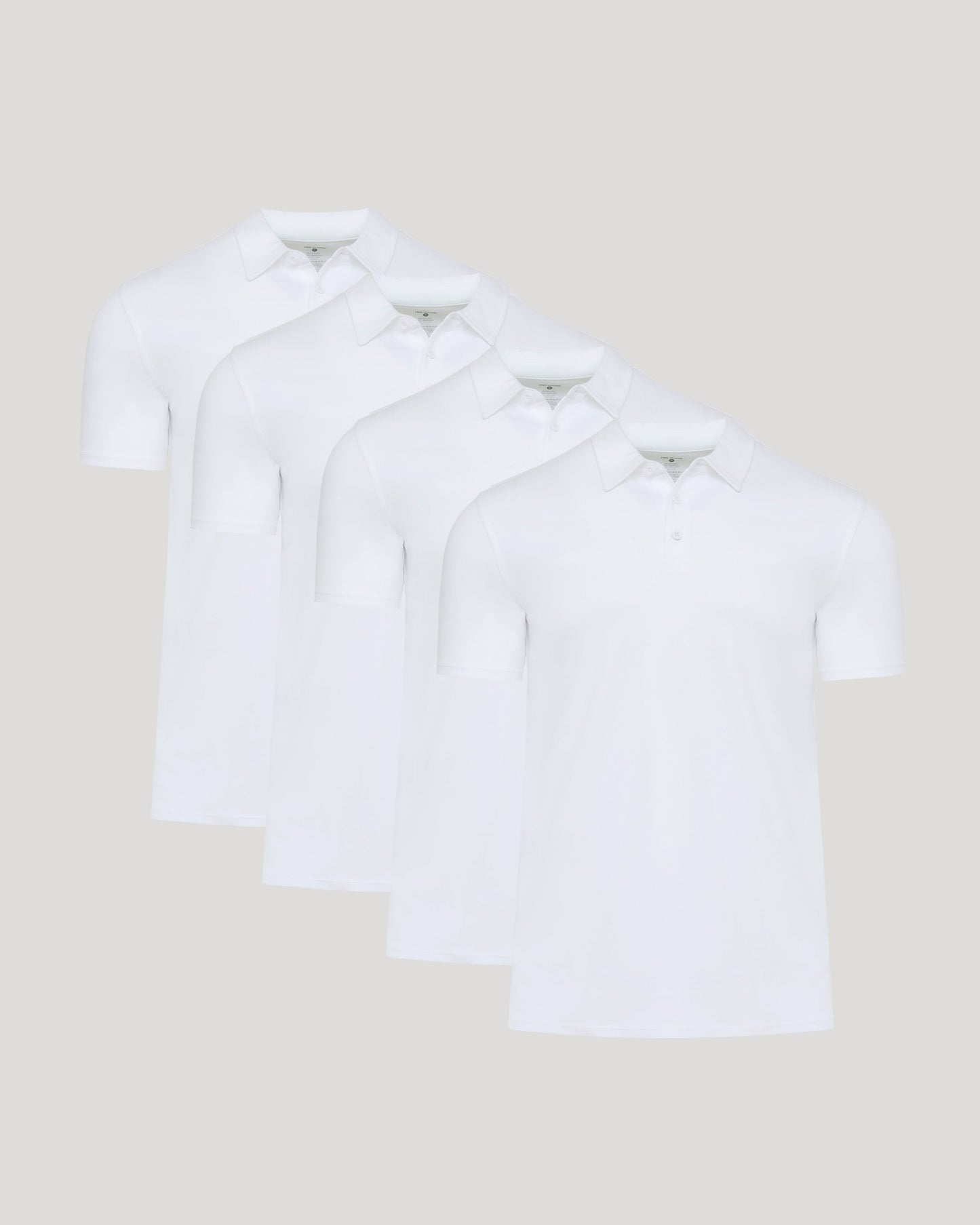 White Premium Pima Polo 4-Pack