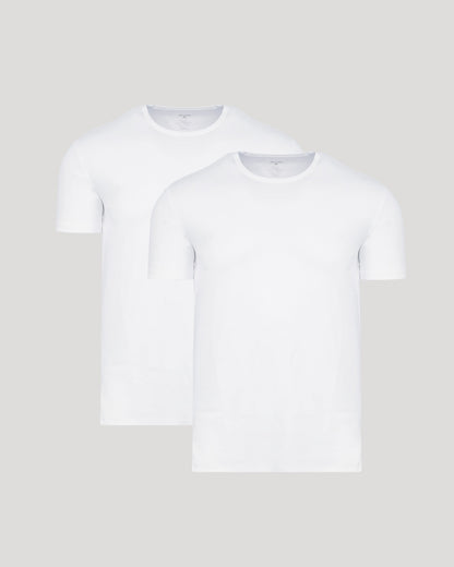 White Premium Pima Crew Neck 2-Pack