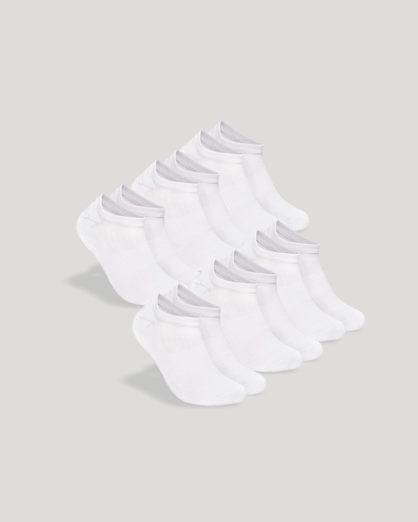 White No Show Socks 6-Pack 2.0